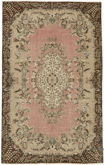 Vintage Turkish Hand-Knotted Rug - 6' 6" x 10' 5" (78" x 125")