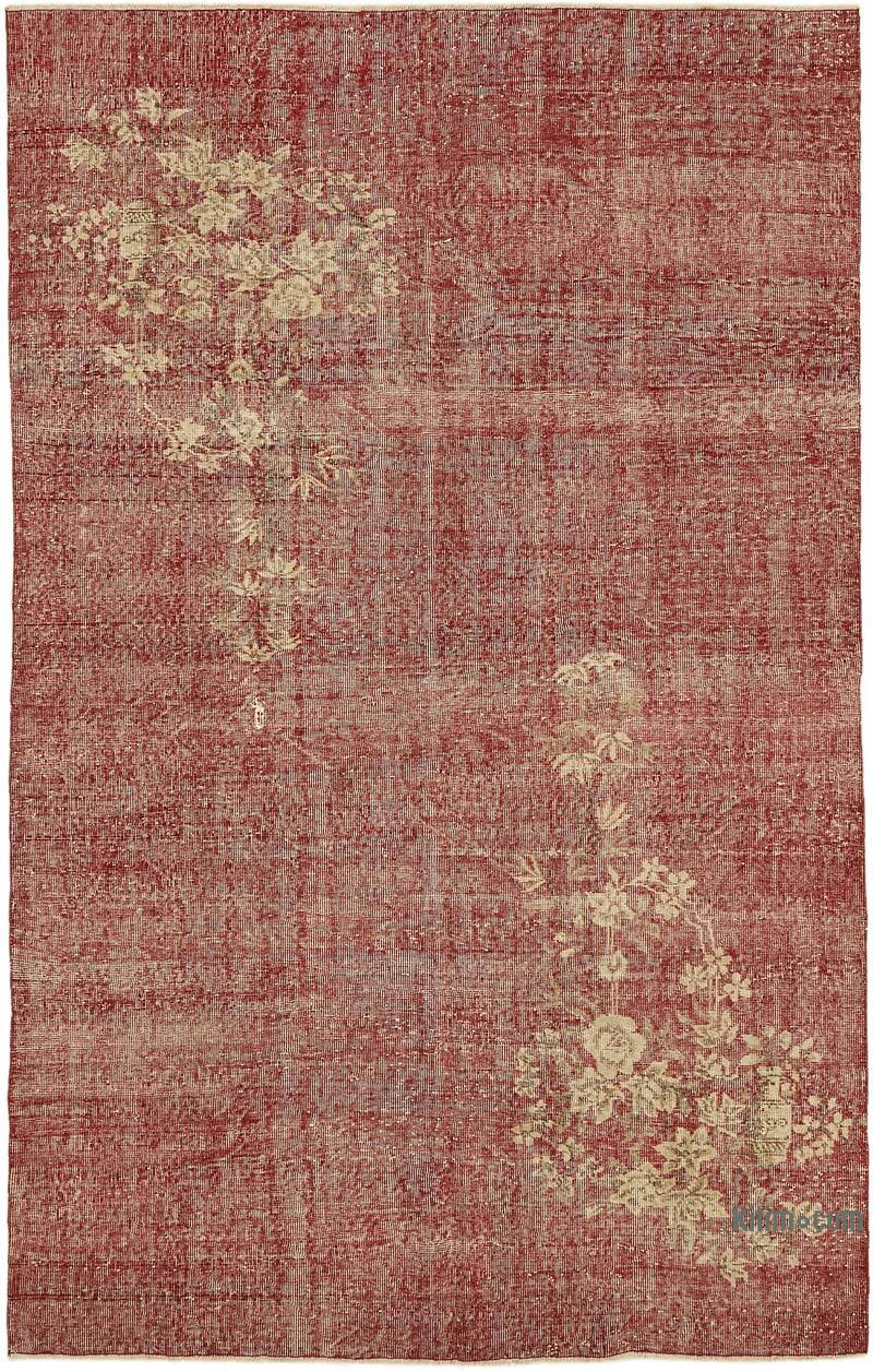 Alfombra Vintage Turca Anudada a Mano - 200 cm x 304 cm - K0078801
