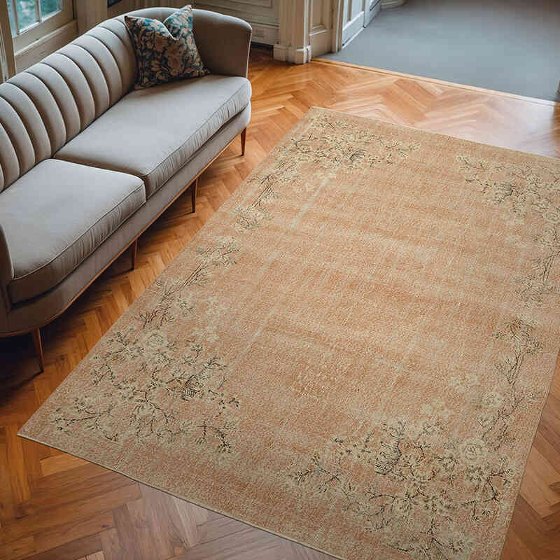 El Dokuma Vintage Halı - 203 cm x 293 cm - K0078802