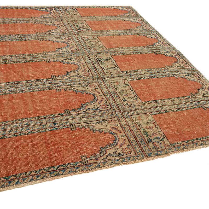 El Dokuma Vintage Halı - 237 cm x 265 cm - K0078803