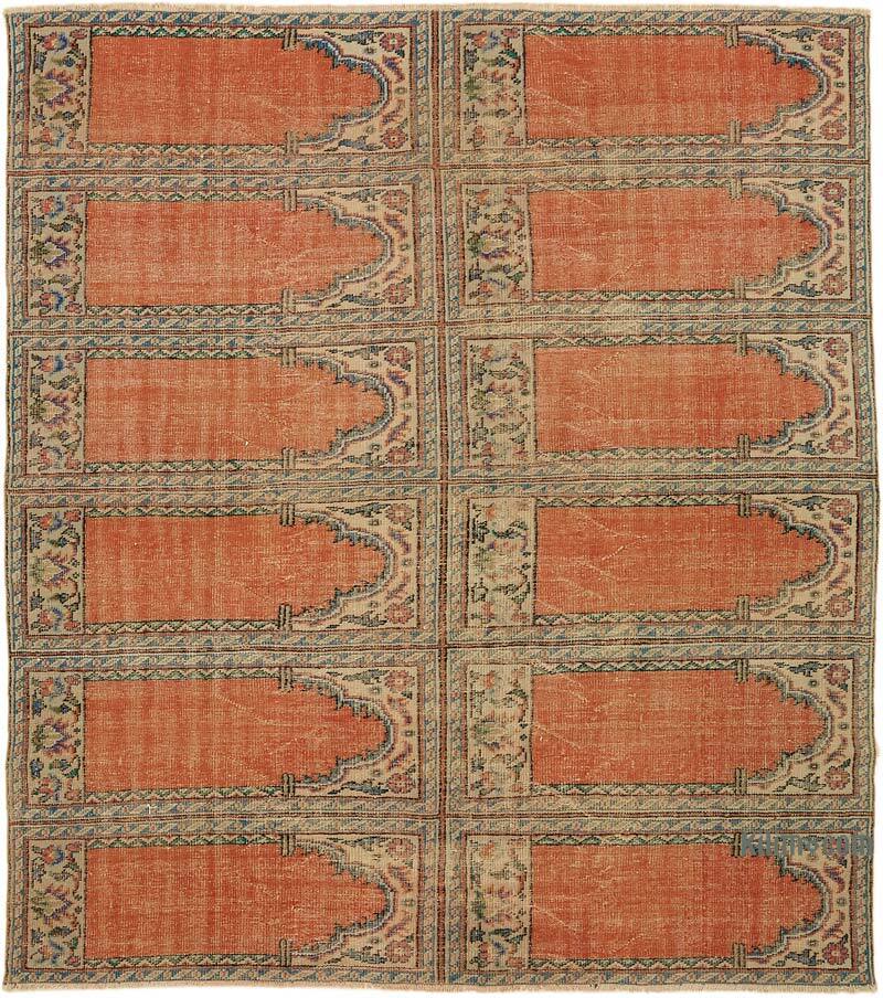 El Dokuma Vintage Halı - 237 cm x 265 cm - K0078803
