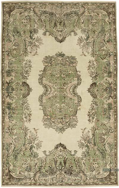 Vintage Turkish Hand-Knotted Rug - 6' 5" x 10' 1" (77" x 121")
