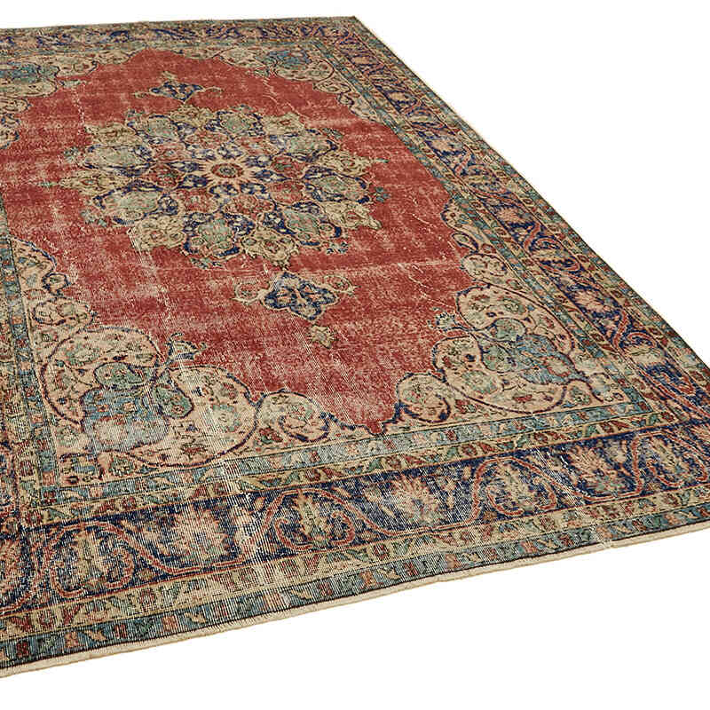Vintage Turkish Hand-Knotted Rug - 6' 9" x 9' 9" (81" x 117") - K0078805