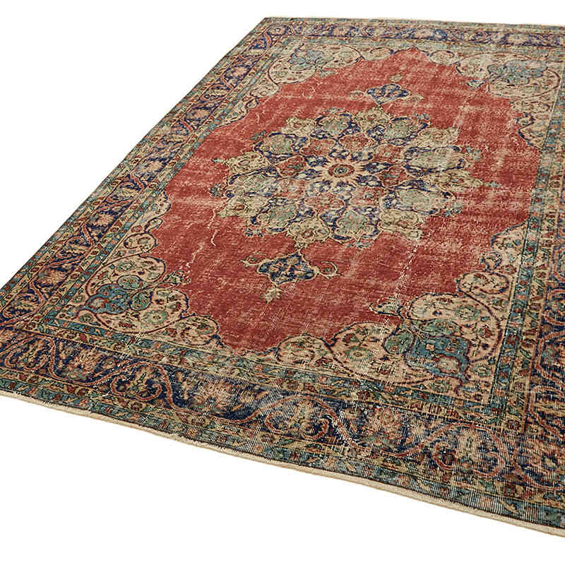 Vintage Turkish Hand-Knotted Rug - 6' 9" x 9' 9" (81" x 117") - K0078805
