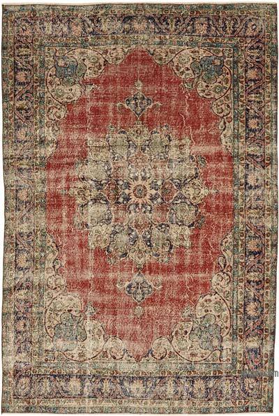 Alfombra Vintage Turca Anudada a Mano - 205 cm x 297 cm