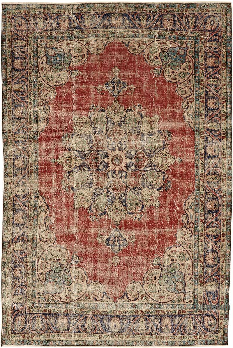Vintage Turkish Hand-Knotted Rug - 6' 9" x 9' 9" (81" x 117") - K0078805