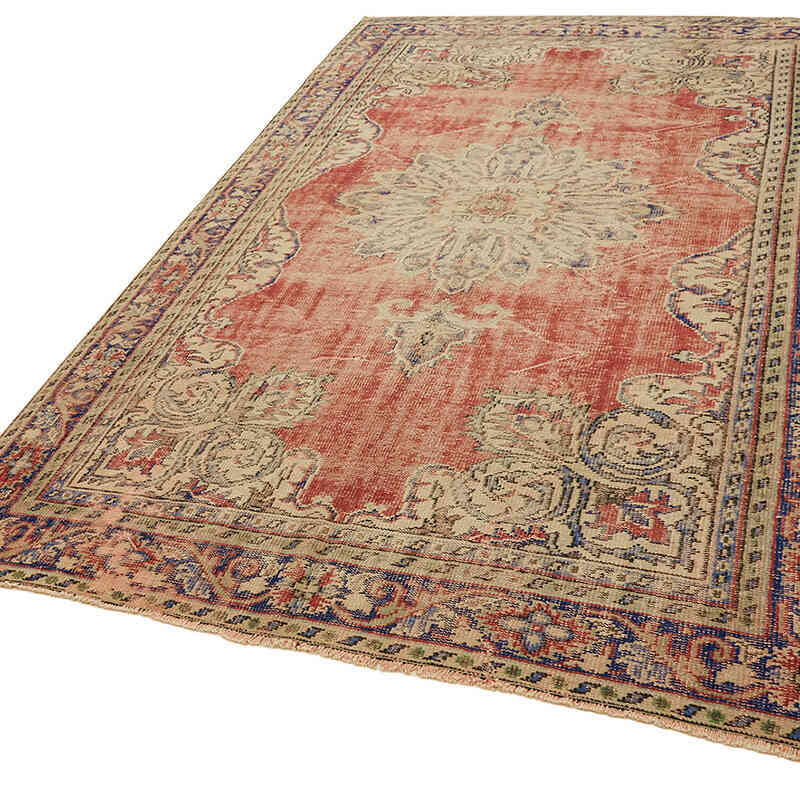 El Dokuma Vintage Halı - 207 cm x 307 cm - K0078808