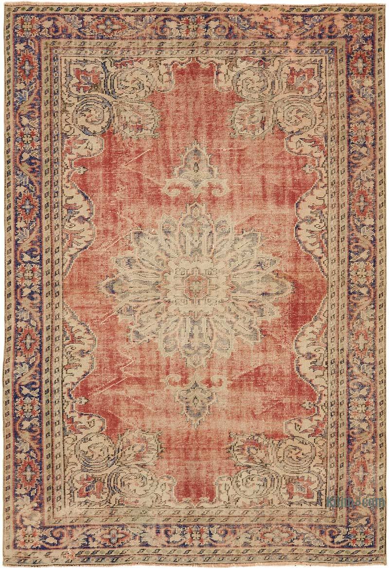 El Dokuma Vintage Halı - 207 cm x 307 cm - K0078808