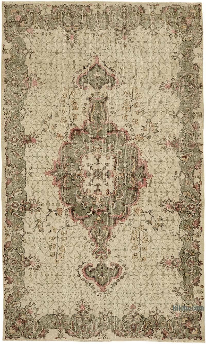 Vintage Turkish Hand-Knotted Rug - 6' 2" x 10' 5" (74" x 125") - K0078812