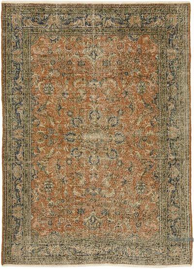 Alfombra Vintage Turca Anudada a Mano - 202 cm x 283 cm