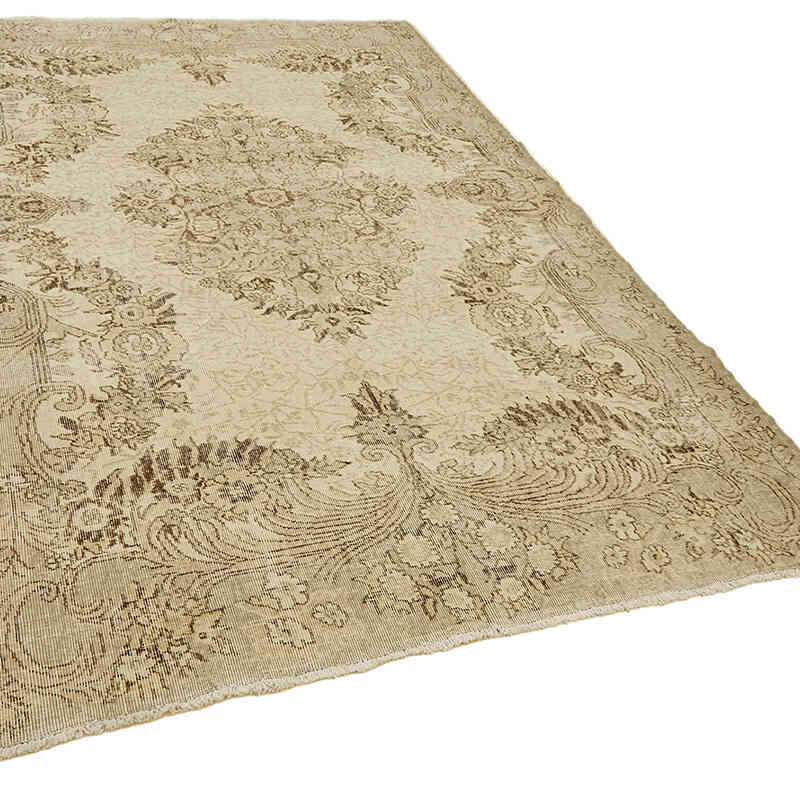 Alfombra Vintage Turca Anudada a Mano - 206 cm x 305 cm - K0078815