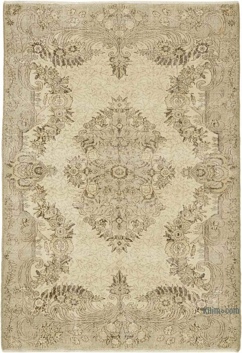 Alfombra Vintage Turca Anudada a Mano - 206 cm x 305 cm - K0078815