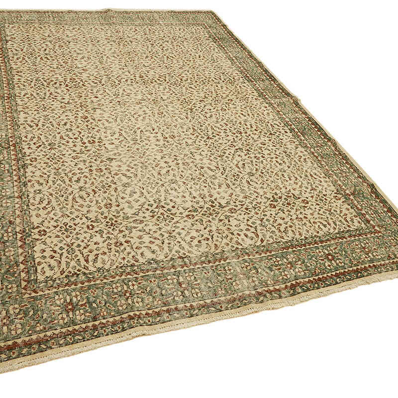 Alfombra Vintage Turca Anudada a Mano - 210 cm x 302 cm - K0078818
