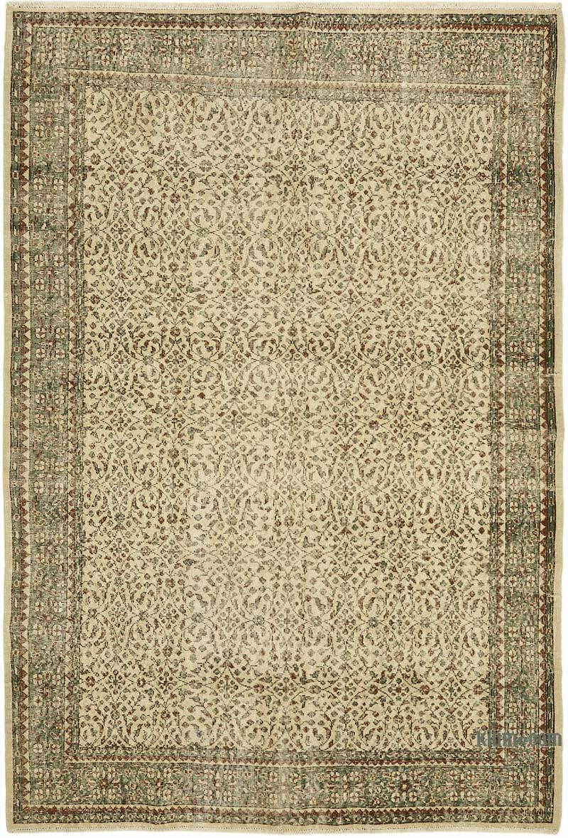 Alfombra Vintage Turca Anudada a Mano - 210 cm x 302 cm - K0078818