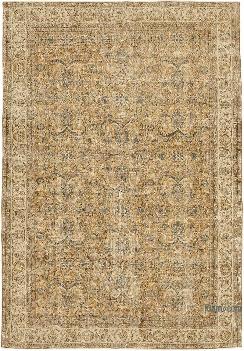 El Dokuma Vintage Halı - 197 cm x 282 cm - K0078820