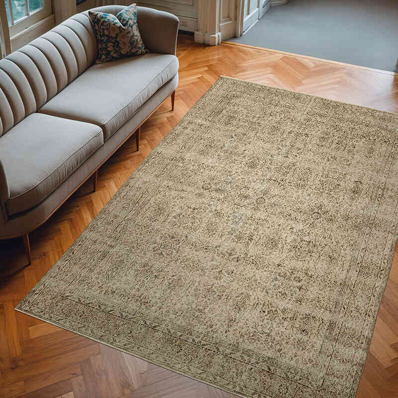 El Dokuma Vintage Halı - 210 cm x 302 cm - K0078828