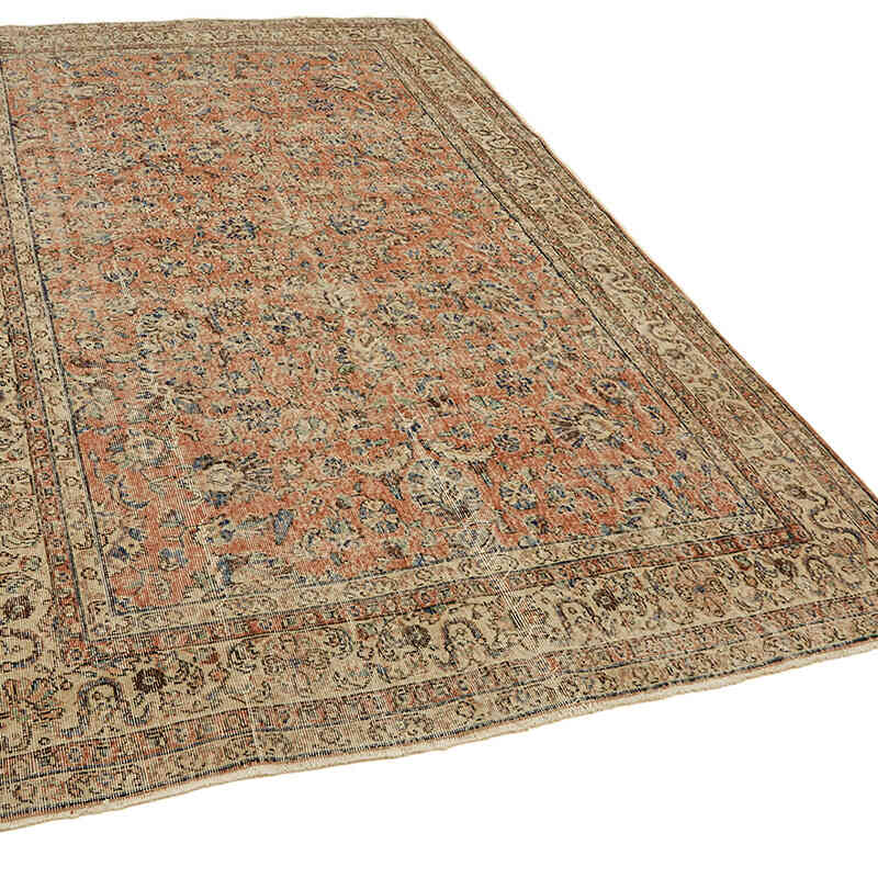 Alfombra Vintage Turca Anudada a Mano - 202 cm x 312 cm - K0078830