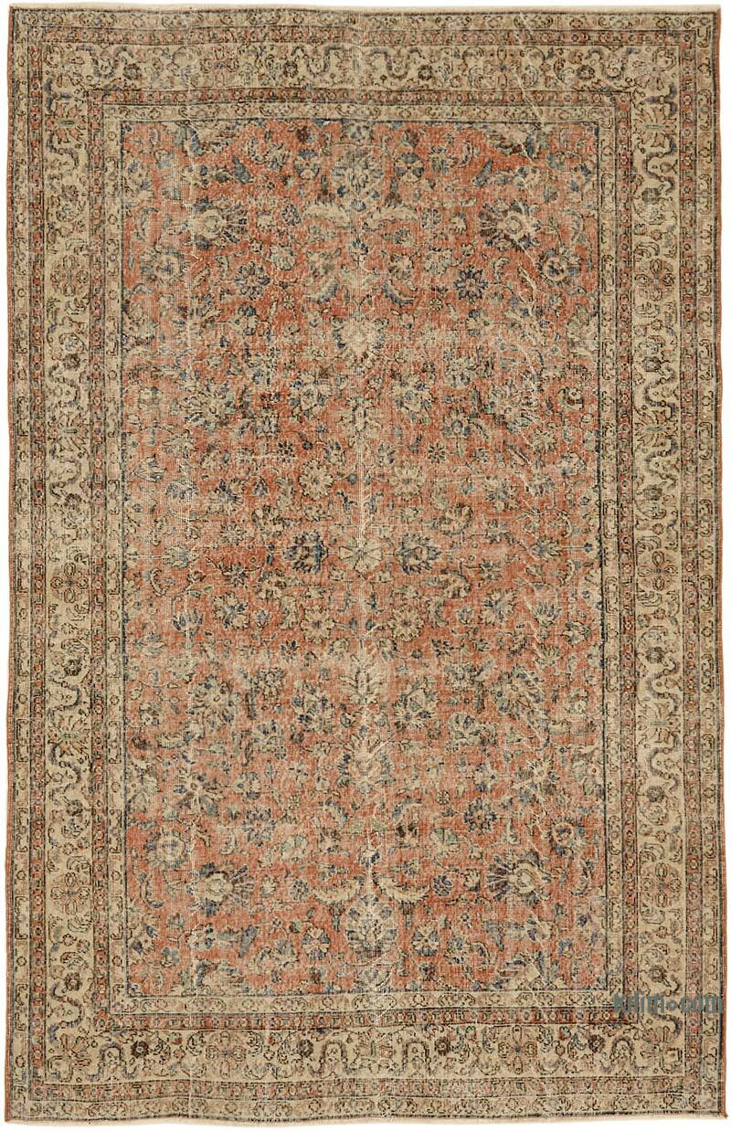 Alfombra Vintage Turca Anudada a Mano - 202 cm x 312 cm - K0078830
