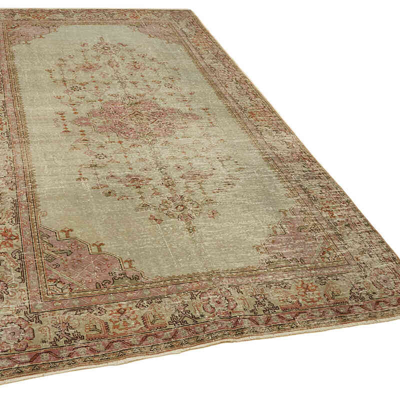 Vintage Turkish Hand-Knotted Rug - 6' 3" x 10' 3" (75" x 123") - K0078831