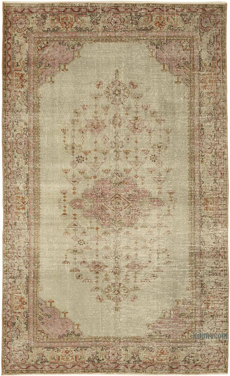 Vintage Turkish Hand-Knotted Rug - 6' 3" x 10' 3" (75" x 123") - K0078831
