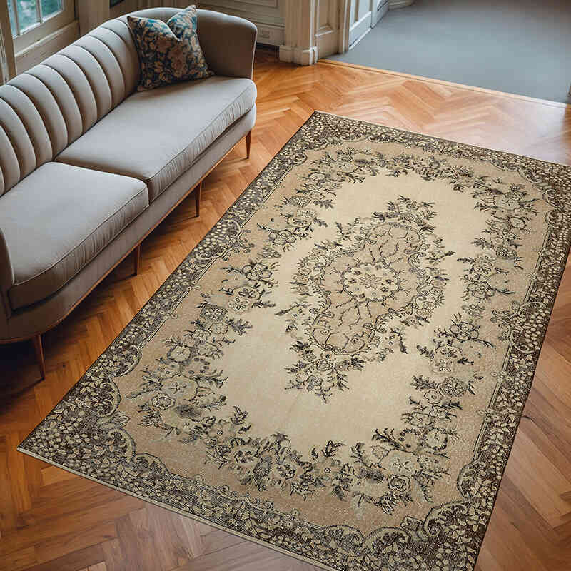 El Dokuma Vintage Halı - 190 cm x 298 cm - K0078832