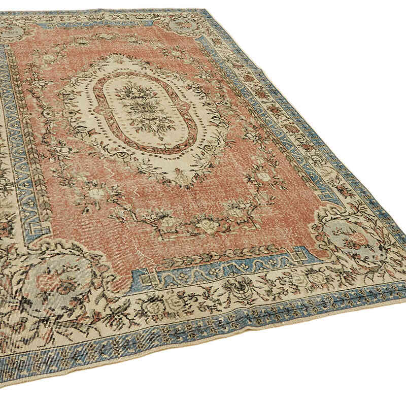 Vintage Turkish Hand-Knotted Rug - 6' 8" x 9' 11" (80" x 119") - K0078834
