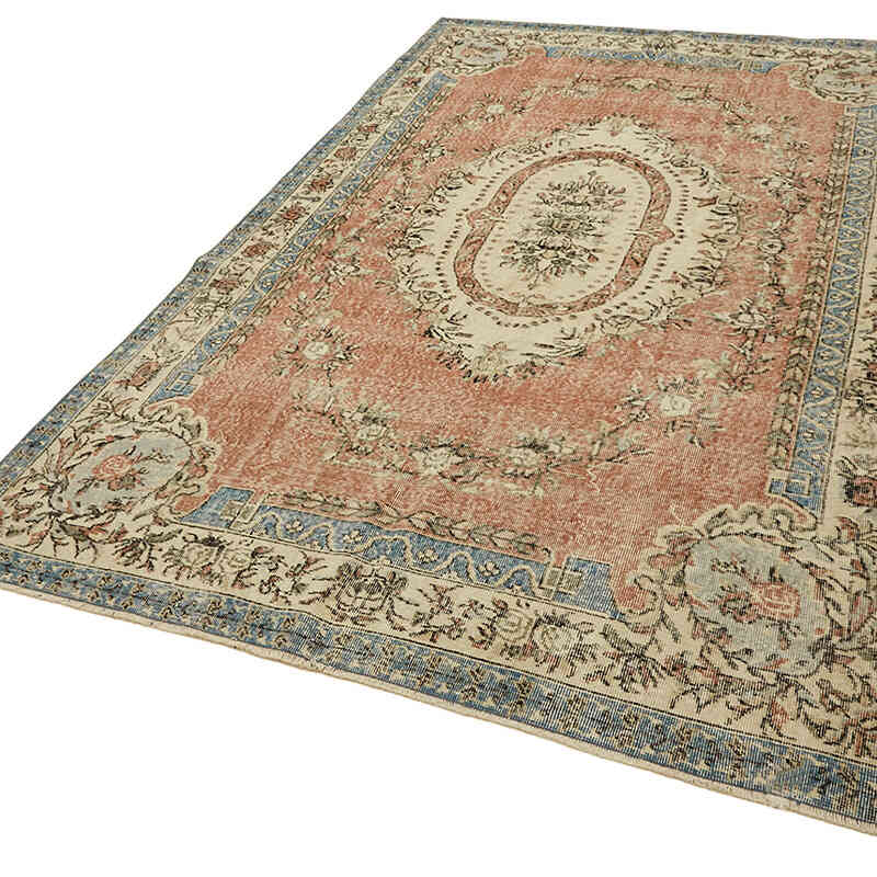 Vintage Turkish Hand-Knotted Rug - 6' 8" x 9' 11" (80" x 119") - K0078834