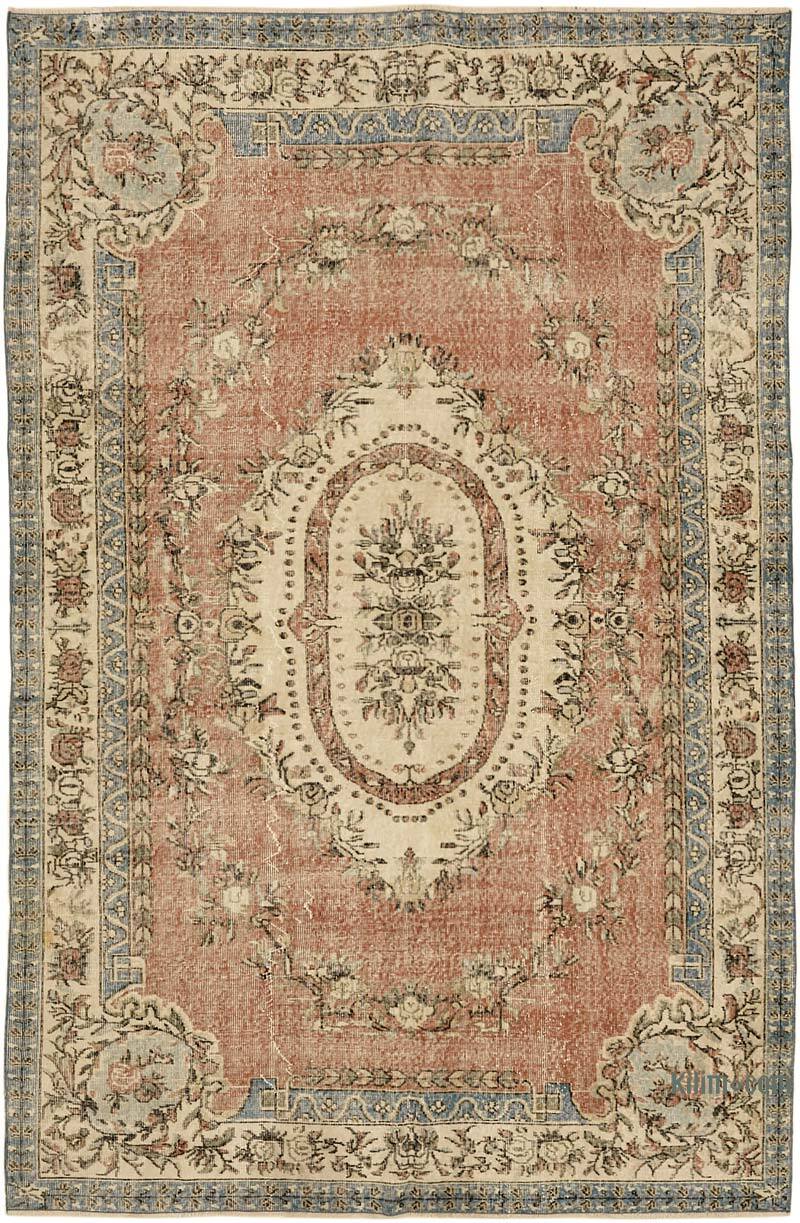 Vintage Turkish Hand-Knotted Rug - 6' 8" x 9' 11" (80" x 119") - K0078834