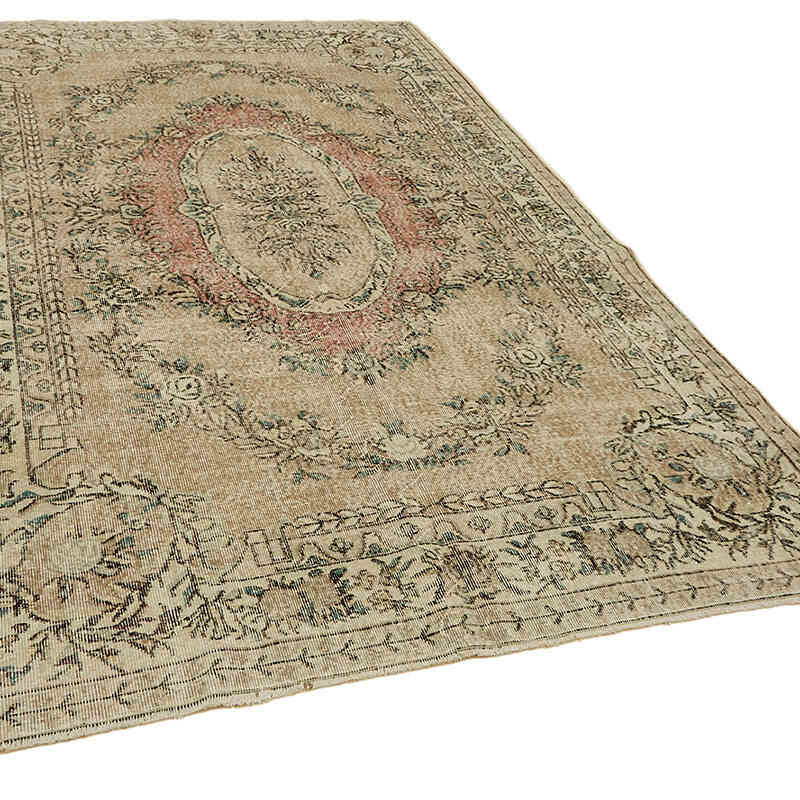 Alfombra Vintage Turca Anudada a Mano - 190 cm x 295 cm - K0078839