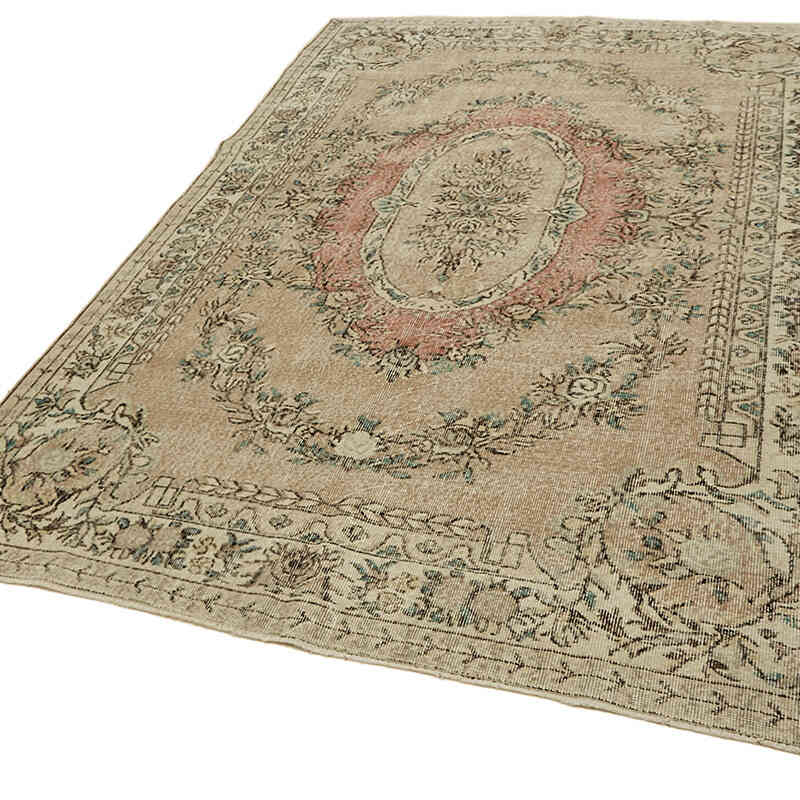 Alfombra Vintage Turca Anudada a Mano - 190 cm x 295 cm - K0078839