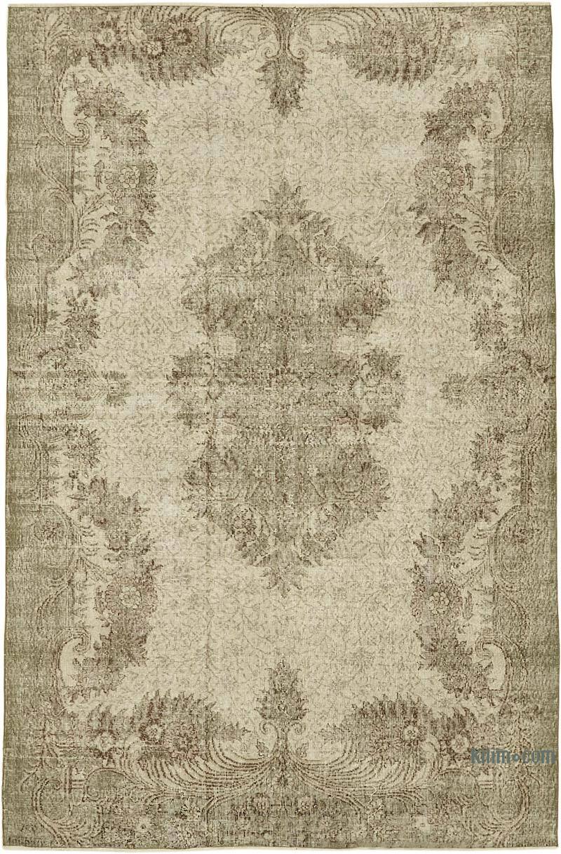 Alfombra Vintage Turca Anudada a Mano - 193 cm x 290 cm - K0078840