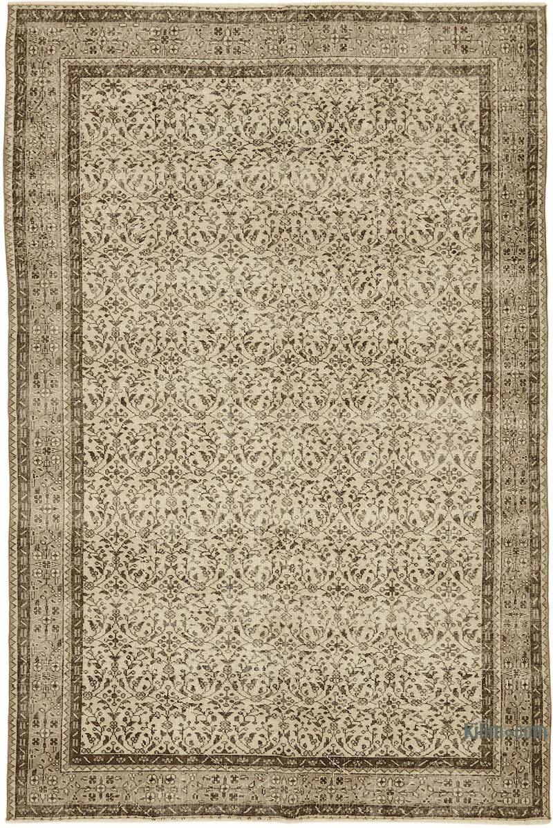 Alfombra Vintage Turca Anudada a Mano - 200 cm x 304 cm - K0078842