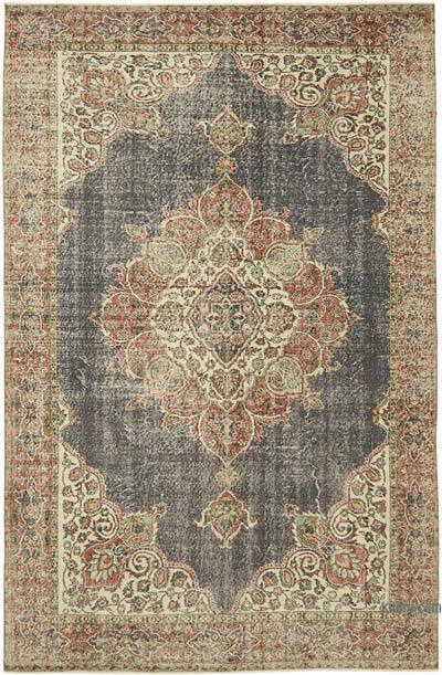 Vintage Turkish Hand-Knotted Rug - 6' 6" x 9' 11" (78" x 119")