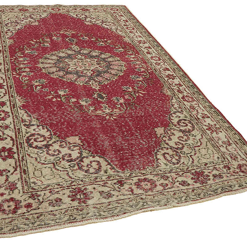 El Dokuma Vintage Halı - 195 cm x 312 cm - K0078847