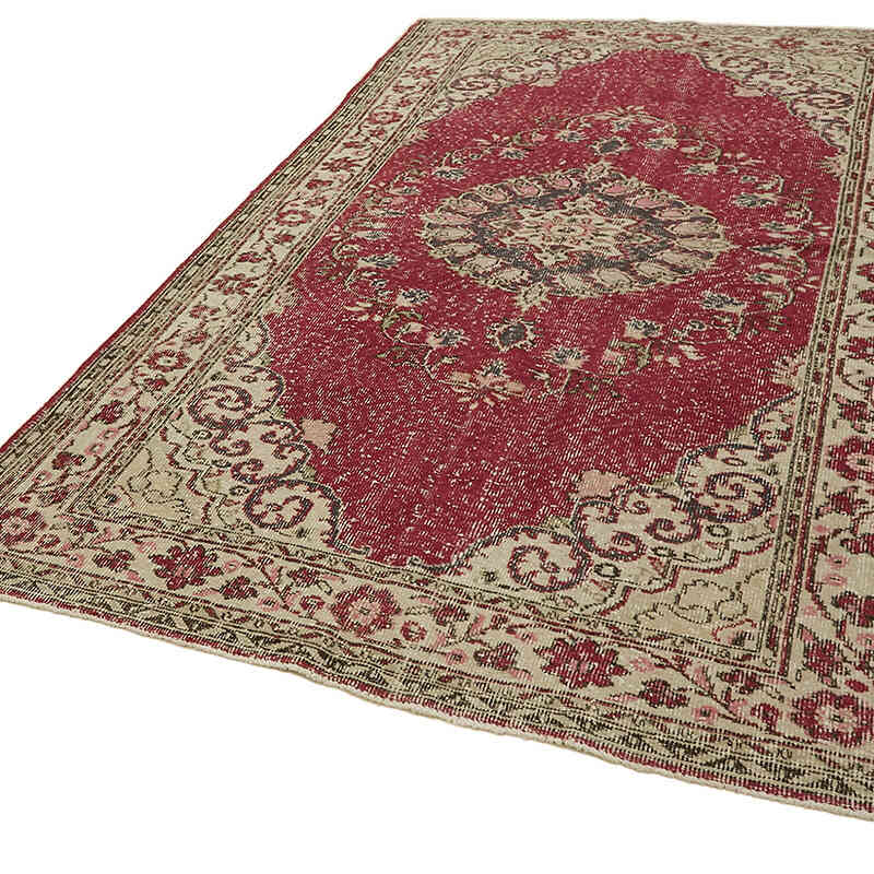 El Dokuma Vintage Halı - 195 cm x 312 cm - K0078847
