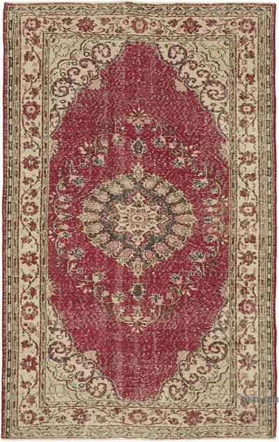 Vintage Turkish Hand-Knotted Rug - 6' 5" x 10' 3" (77" x 123")