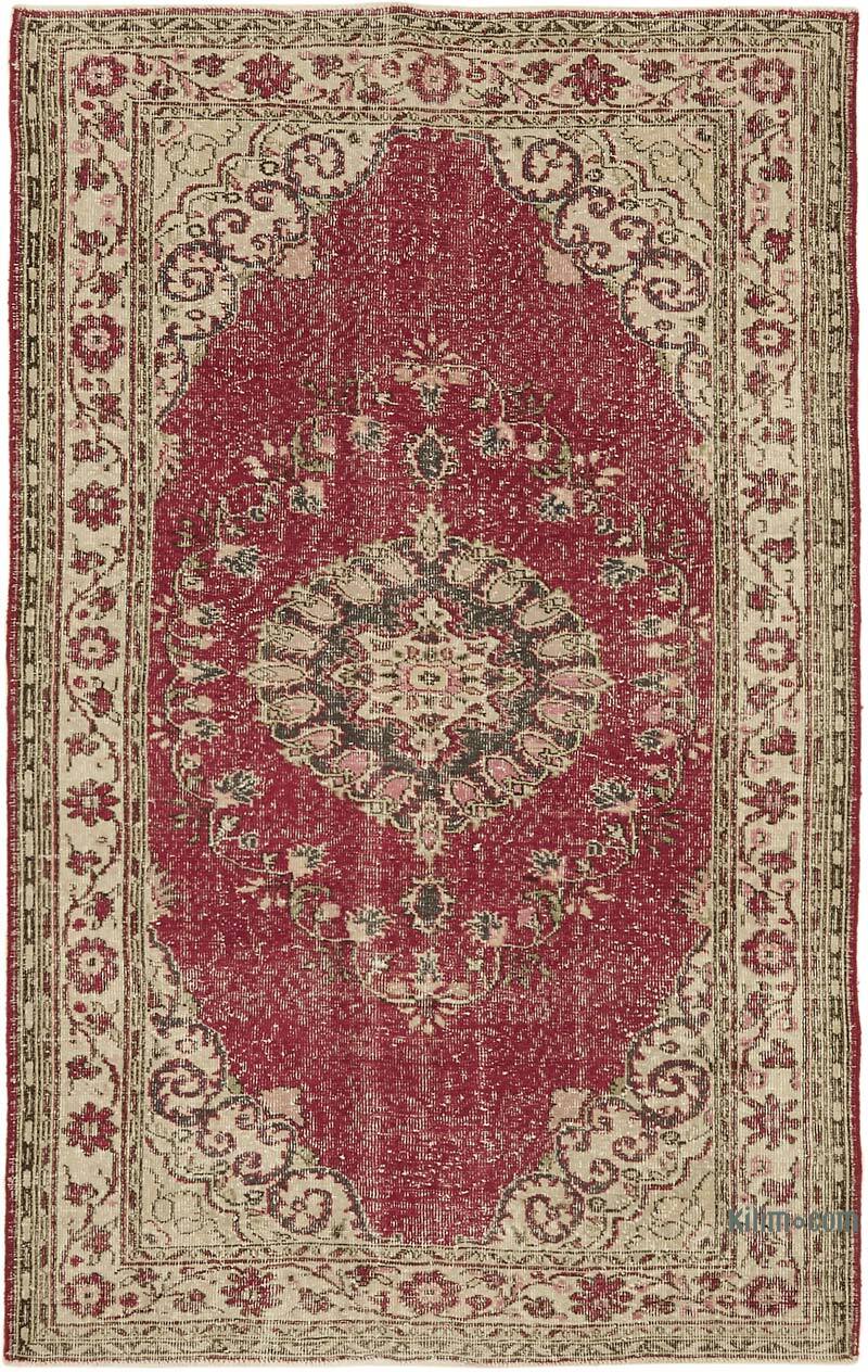 El Dokuma Vintage Halı - 195 cm x 312 cm - K0078847