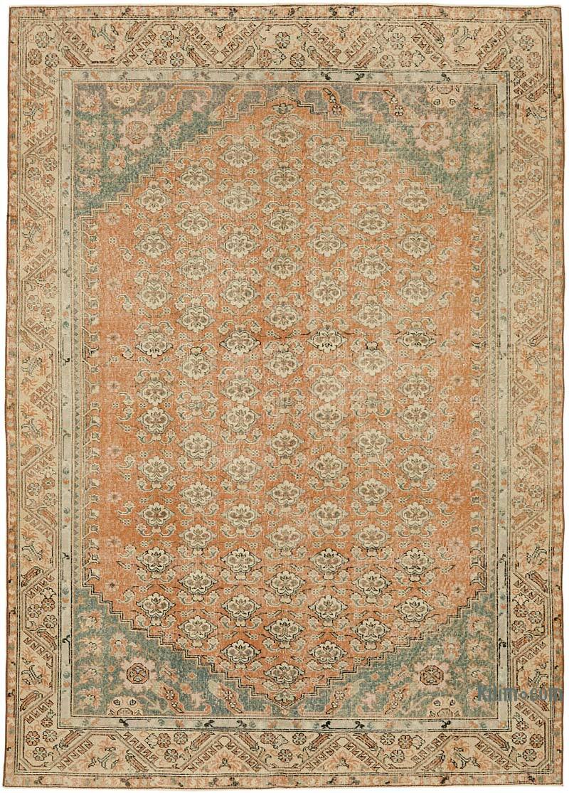 Vintage Turkish Hand-Knotted Rug - 6' 9" x 9' 8" (81" x 116") - K0078851