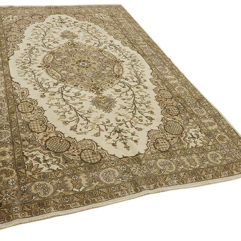 Alfombra Vintage Turca Anudada a Mano - 198 cm x 306 cm - K0078859