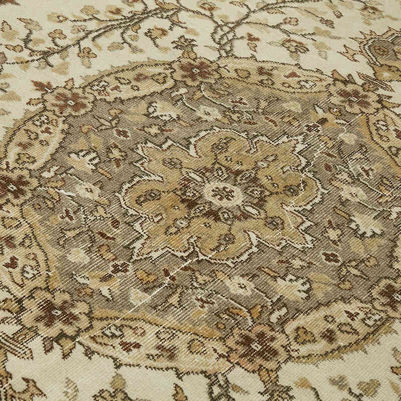 Alfombra Vintage Turca Anudada a Mano - 198 cm x 306 cm - K0078859