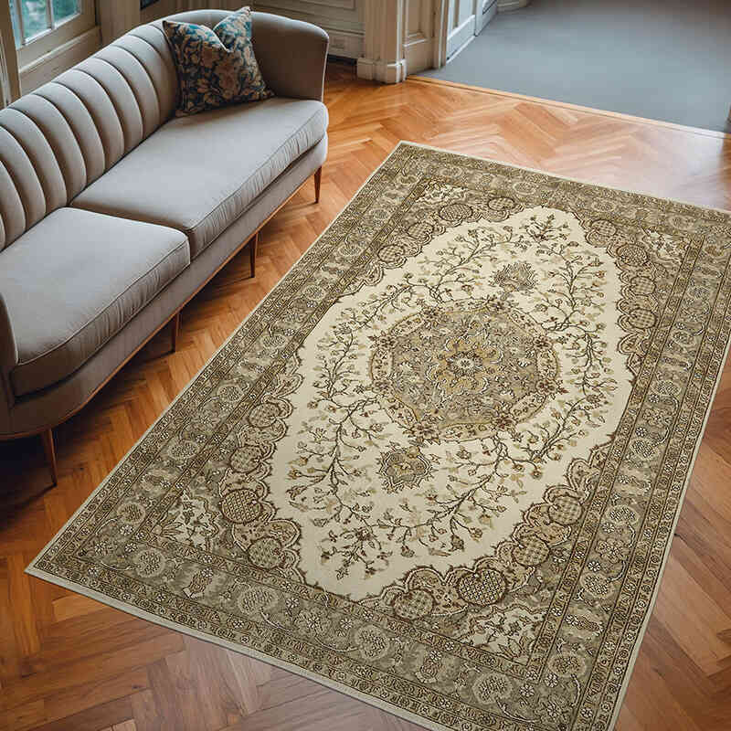 Alfombra Vintage Turca Anudada a Mano - 198 cm x 306 cm - K0078859