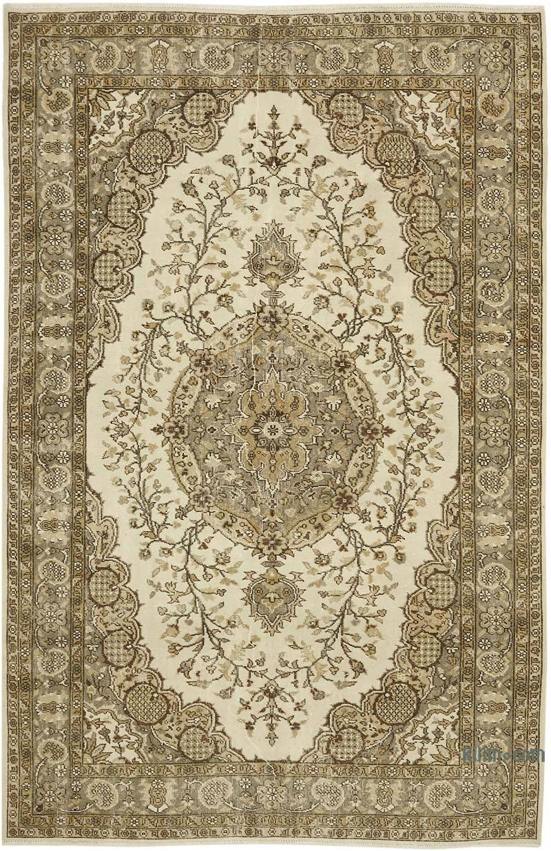Alfombra Vintage Turca Anudada a Mano - 198 cm x 306 cm - K0078859