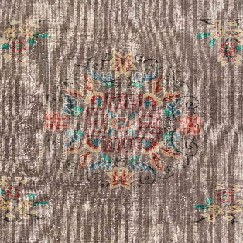 El Dokuma Vintage Halı - 213 cm x 285 cm - K0078860