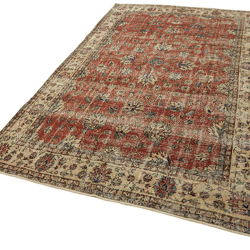 El Dokuma Vintage Halı - 198 cm x 318 cm - K0078861