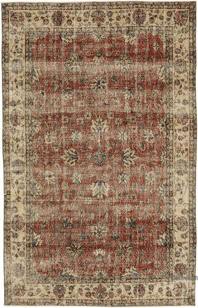 Vintage Turkish Hand-Knotted Rug - 6' 6" x 10' 5" (78" x 125")