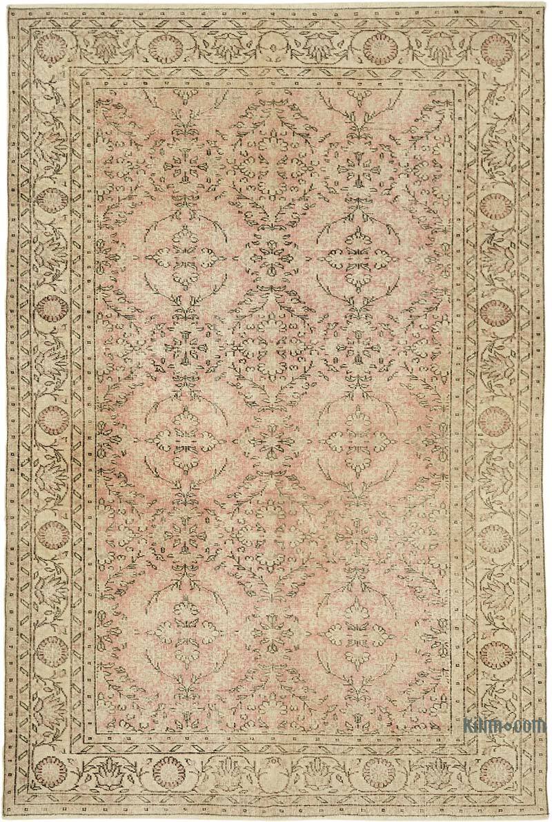Alfombra Vintage Turca Anudada a Mano - 200 cm x 301 cm - K0078864