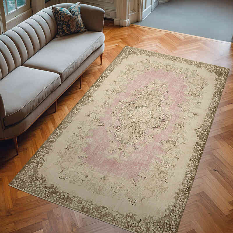 Vintage Turkish Hand-Knotted Rug - 6'  x 10'  (72" x 120") - K0078867
