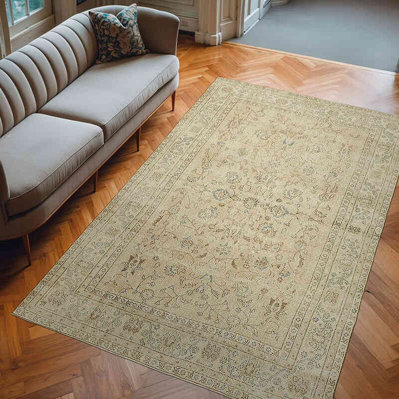 El Dokuma Vintage Halı - 196 cm x 300 cm - K0078872