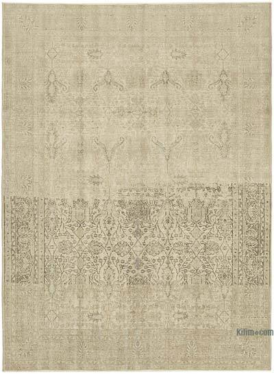 Vintage Turkish Hand-Knotted Rug - 7' 1" x 9' 5" (85" x 113")