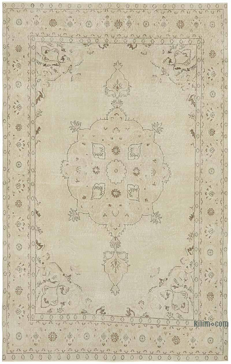 Alfombra Vintage Turca Anudada a Mano - 198 cm x 307 cm - K0078874
